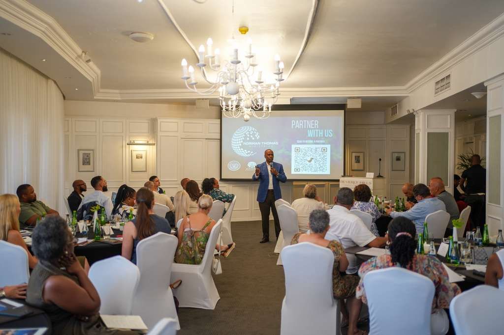 An instructor teaching a full School of Faith Bible Institute session